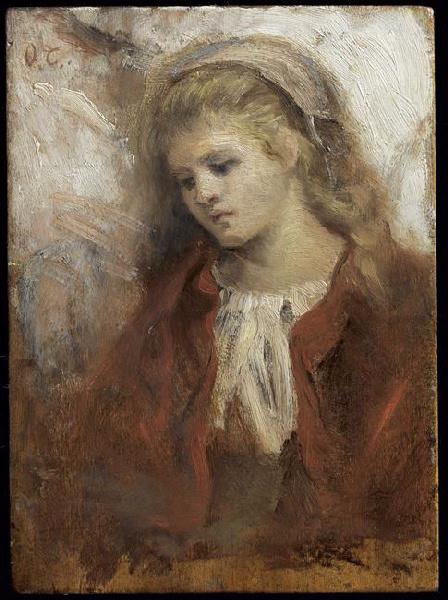 La Fillette aux cheveux d'or, Octave Tassaert, 19e siècle