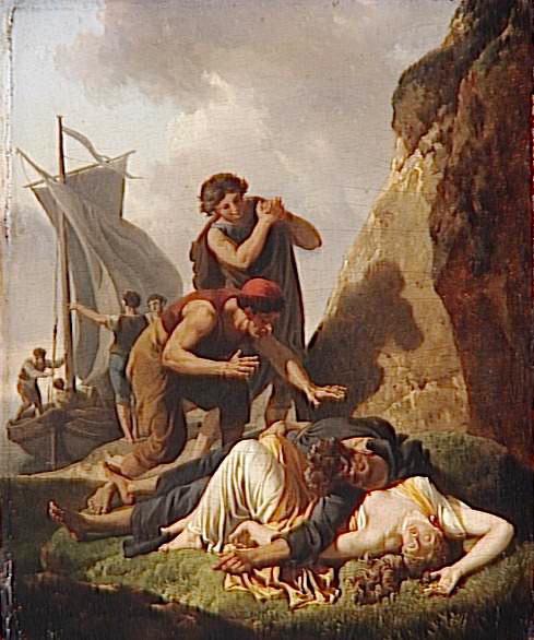 Les Naufragés, Nicolas Antoine Taunay, 4e quart 18e siècle, 1er quart 19e siècle