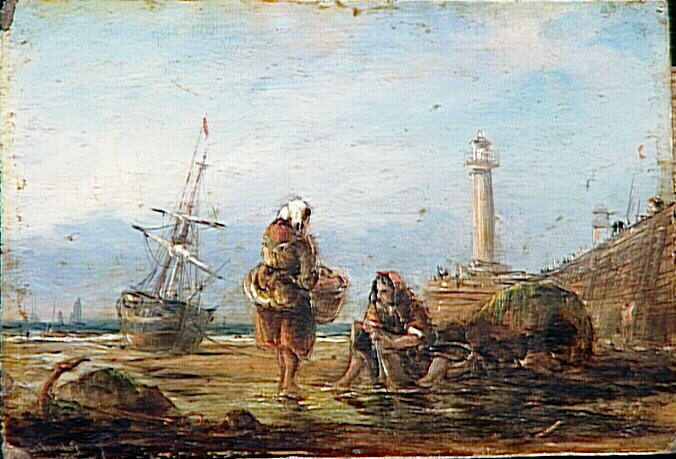 Femmes de pêcheurs au bord de la mer_0