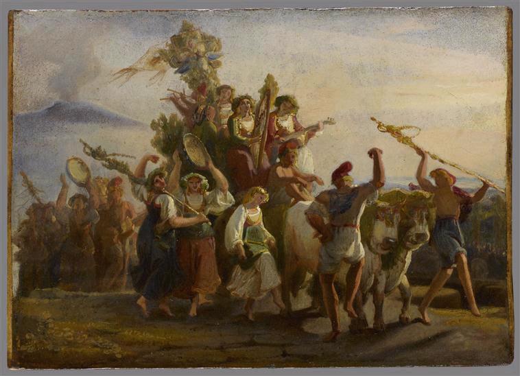 Retour du pèlerinage à la Madone de l'Arc, Léopold Robert, 1827 vers