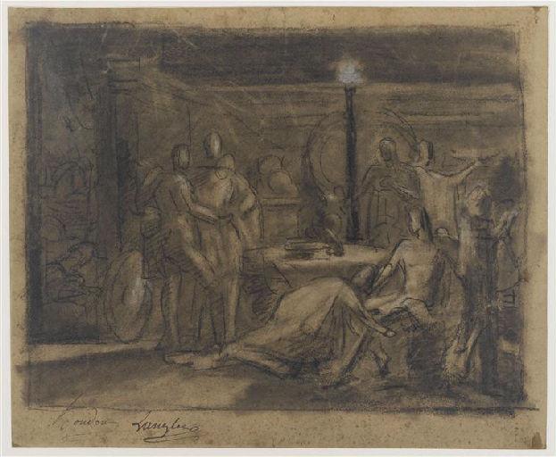 Priam aux pieds d'Achille ; Ancien titre : Scène antique_0