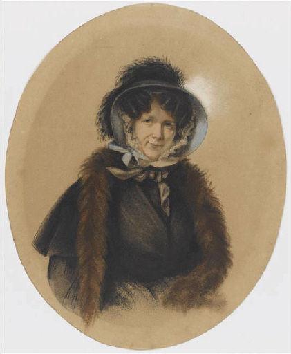 Portrait de femme en chapeau_0