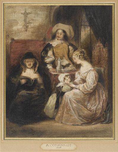 L'Heureuse famille, Alfred Johannot, 1820