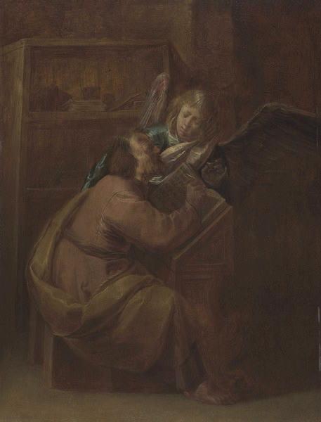 Saint Matthieu et l'ange, Jan Van de Venne, 1ère moitié 17e siècle