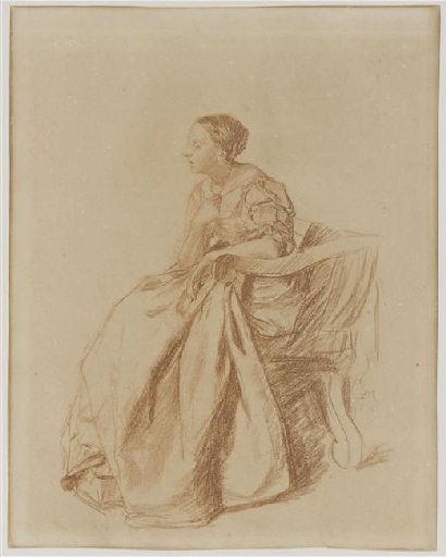 Dame en toilette de soirée, Ernest Meissonier, 1855 vers