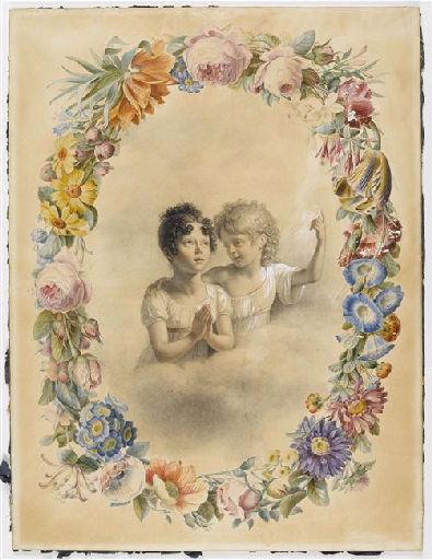 Portraits de Jules Belin de Launay et de sa soeur aînée, Jacques-Augustin Pajou, 1819