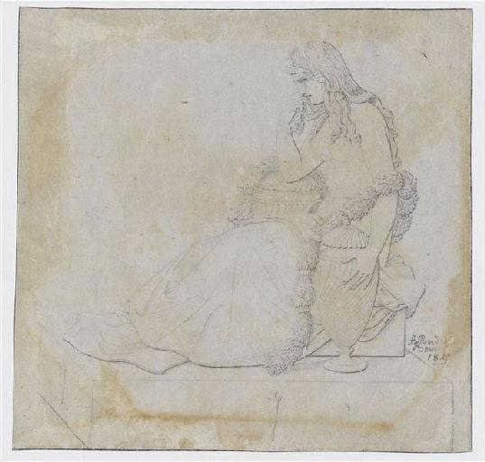 Figure de femme entre deux urnes_0