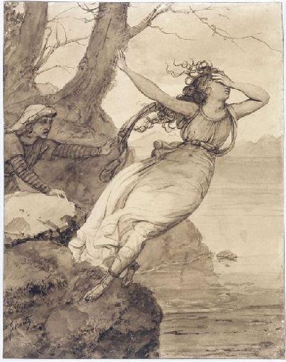Sapho se laissant tomber dans la mer_0