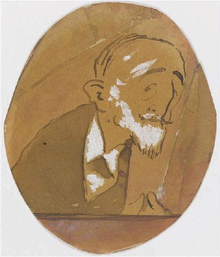 Portrait-charge de Jules Claretie, Georges Goursat, 1902 vers,1904 vers
