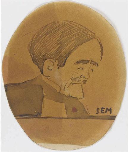 Portrait-charge de Paul Hervieu_0