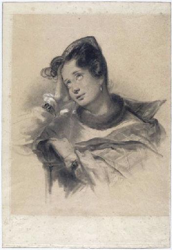 Portrait de sa fille, Octave Tassaert, 3e quart 19e siècle