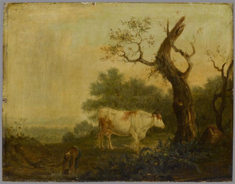 Paysage, Hendrik Frans de Cort, 4e quart 18e siècle, 1er quart 19e siècle