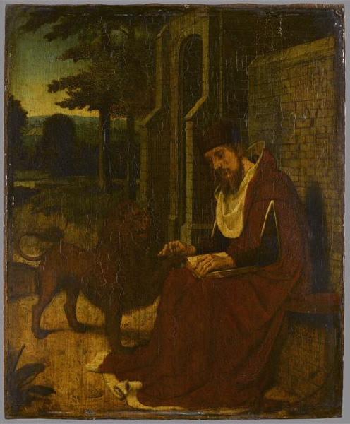 Saint Jérôme et le lion, Adriaen Isenbrant, 1520-1540