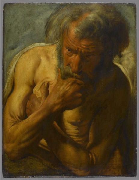 Figure de vieillard ; Le Vieux Faune (ancien titre), Jacob Jordaens, 17e siècle