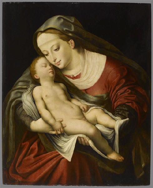 La Vierge au Jésus dormant, Cornelis van Cleve, 1550 vers
