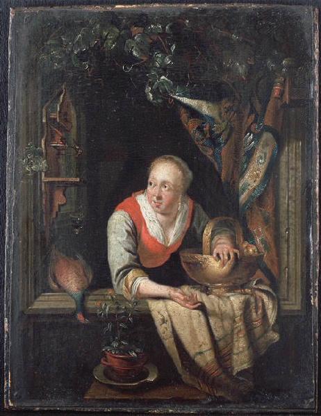Ménagère à la fenêtre, Gérard Dou