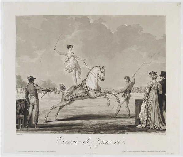 Exercice de Franconie n° 2, Philibert-Louis Debucourt, 1ère moitié 19e siècle