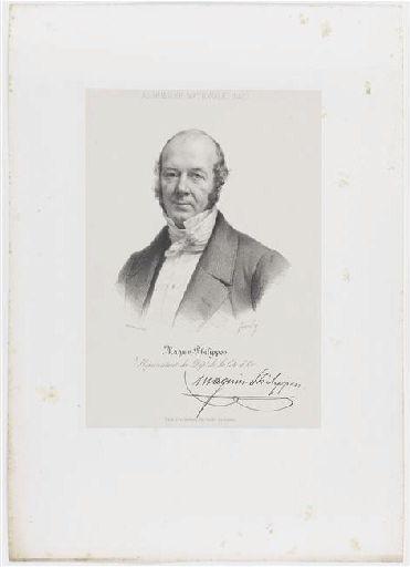 Portrait de Jean-Hugues Magnin-Philippon, Paul Jourdy, 1848 (?)
