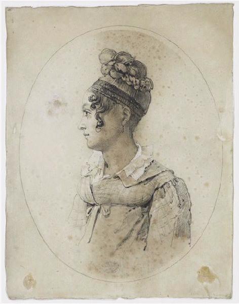 Portrait de jeune Femme, Alexandre Jean Dubois-Drahonet, 1816