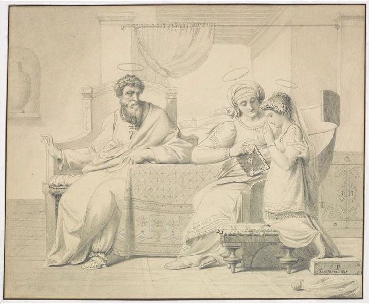 L'Education de la Vierge, François Joseph Navez, 1825