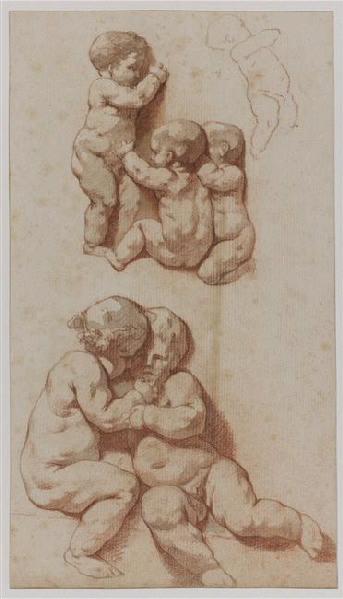 Etudes d'amours, Pieter Joseph Sauvage, 4e quart 18e siècle, 1er quart 19e siècle