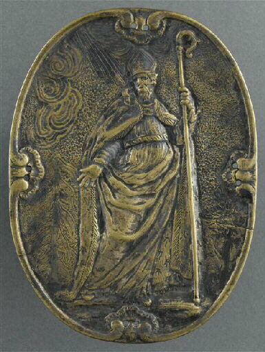 Un évêque tenant sa crosse (Saint Augustin ?), 18e siècle