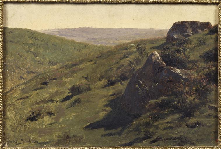 Roches au flanc de la colline, Rosa Bonheur, 2e quart 19e siècle, 2e moitié 19e siècle