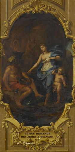 VENUS DEMANDE A VULCAIN DES ARMES POUR ENEE, Louis Boullogne, 18e siècle