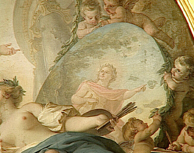 L'Union des arts de Peinture et de Sculpture par le Dessin Allégorie à la gloire de Louis XV_1