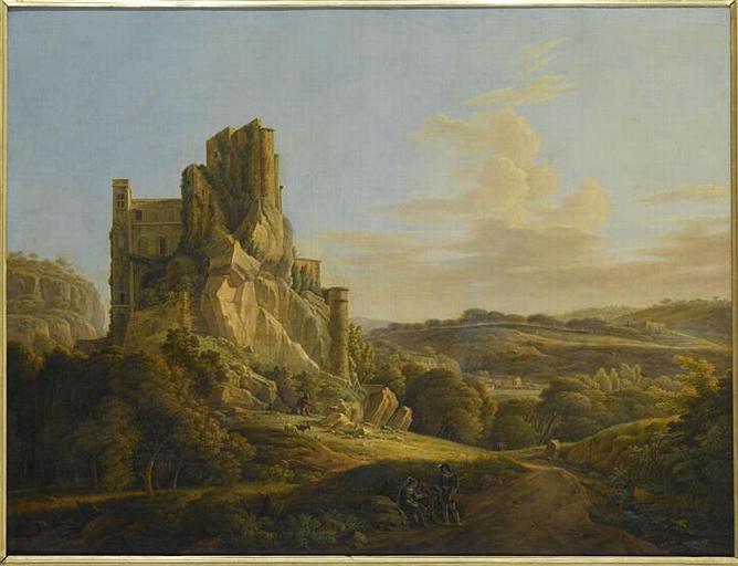 VUE DU CHATEAU DE LA BARBEN, POSSEDE PAR LA MAISON DE FORBIN, DEPUIS PALAMEDE_0