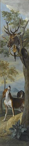 CHIENS ET ATTRIBUTS DE CHASSE, François Desportes, 1726