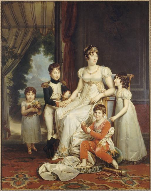 Caroline, reine de Naples et ses enfants_0