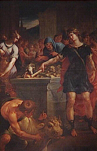Le sacrifice des Thessaliens sur le tombeau de Néoptolème_0