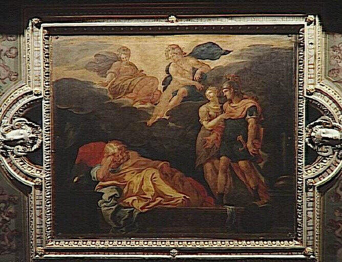 Le songe de Calasiris ; Apparition d'Apollon et de Diane à Calasiris_0