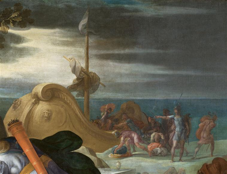 Théagène blessé soigné par Chariclée_1