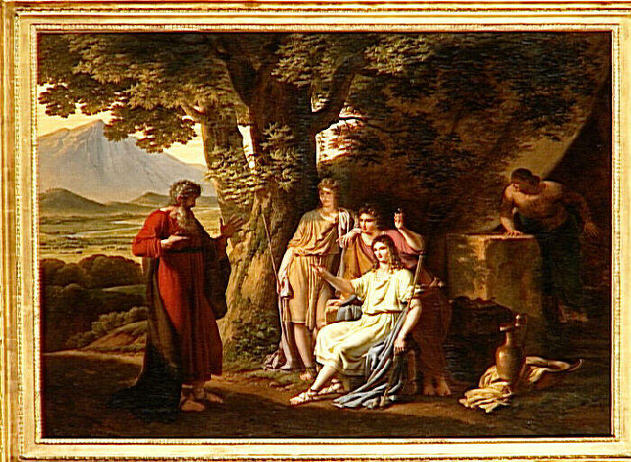 L'Apparition des Anges à Abraham, ou : Trois jeunes hommes apparaissent à Abraham au chêne de Mambré et lui prédisent que sa femme concevra un fils_0