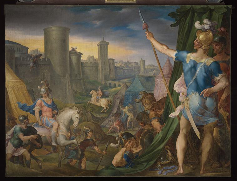 Tancrède devant les murs de Jérusalem, Ambroise Dubois, 1601 entre,1606 et