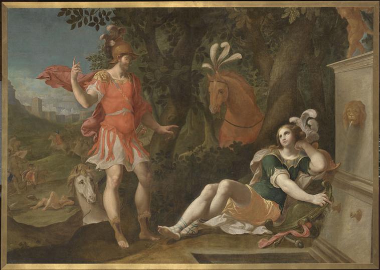Tancrède et Clorinde à la fontaine, Ambroise Dubois, 1er quart 17e siècle