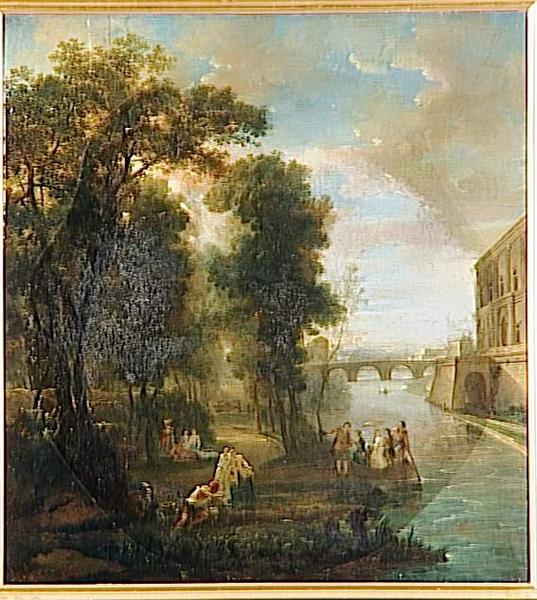 Paysage (où il y a un homme qui pêche et plusieurs autres figures)_0