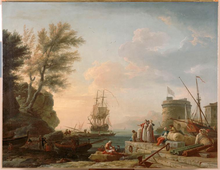 Marine - Effet de soleil couchant, Joseph Vernet, 1753
