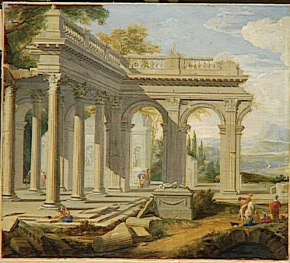 Péristyle d'un palais en ruines, Jean Lemaire, 1ère moitié 17e siècle