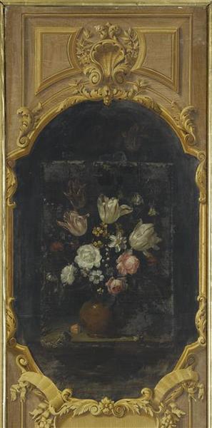 Fleurs dans un vase de terre, Jean-Baptiste Monnoyer, 17e siècle