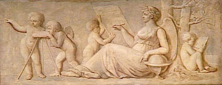 GRISAILLES (L'ASTRONOMIE ?), Pieter Joseph Sauvage, 4e quart 18e siècle