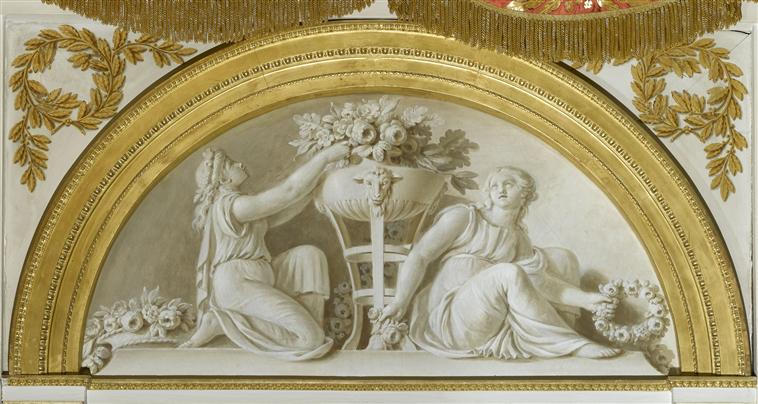 GRISAILLES. DEUX FEMMES, Pieter Joseph Sauvage, 4e quart 18e siècle