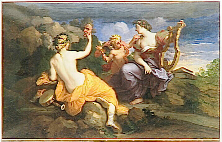 Thalie et Erato, muses de la Comédie et de la Poésie lyrique_0