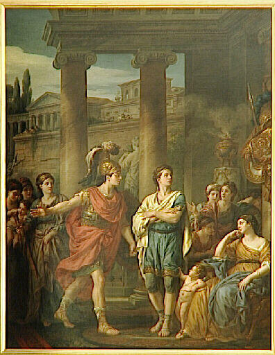 Hector déterminant Pâris à prendre les armes pour la défense de la patrie_0