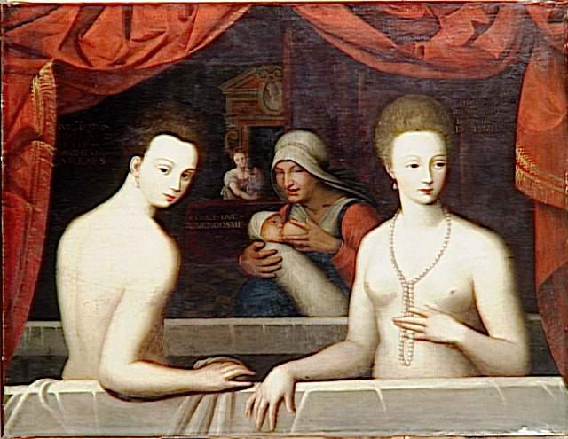 Gabrielle d'Estrées et sa soeur, la duchesse de Villars_0