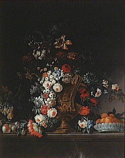 Fleurs et fruits (raisins et fraises)_0