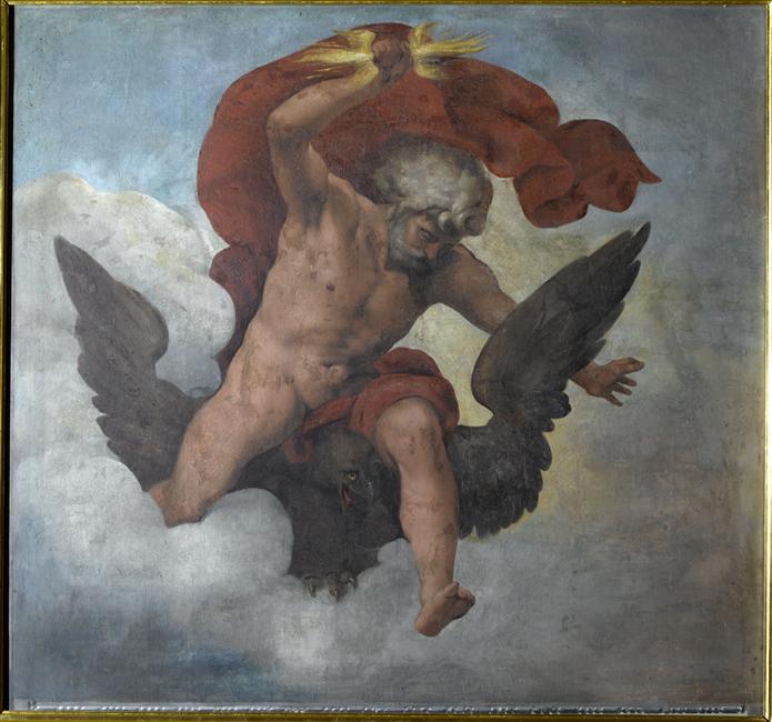 Jupiter lançant la foudre, Ambroise Dubois, 1601 entre,1606 et