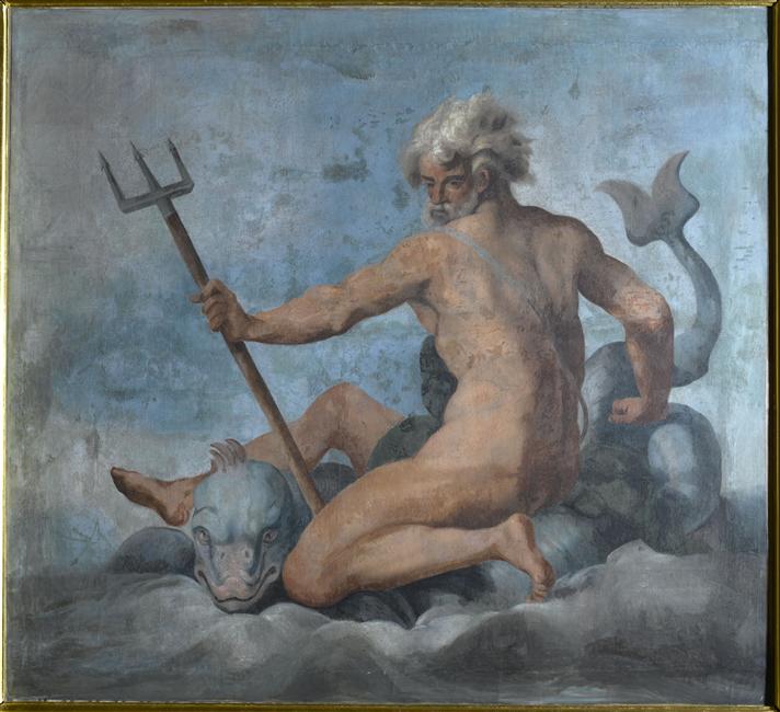 Neptune sur un dauphin, Ambroise Dubois, 1601 entre,1606 et